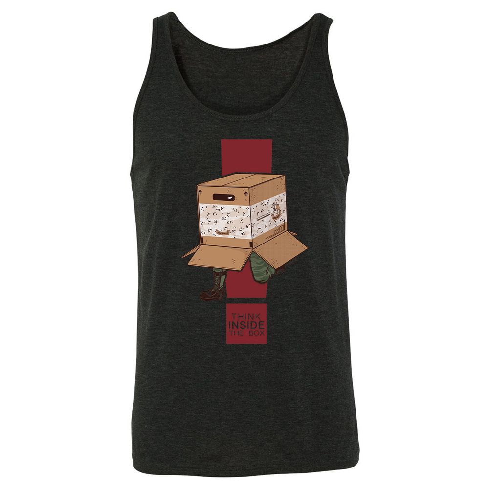 Unisex Jersey Tank - 3GRRERB1 - Charcoal Black Triblend - 5