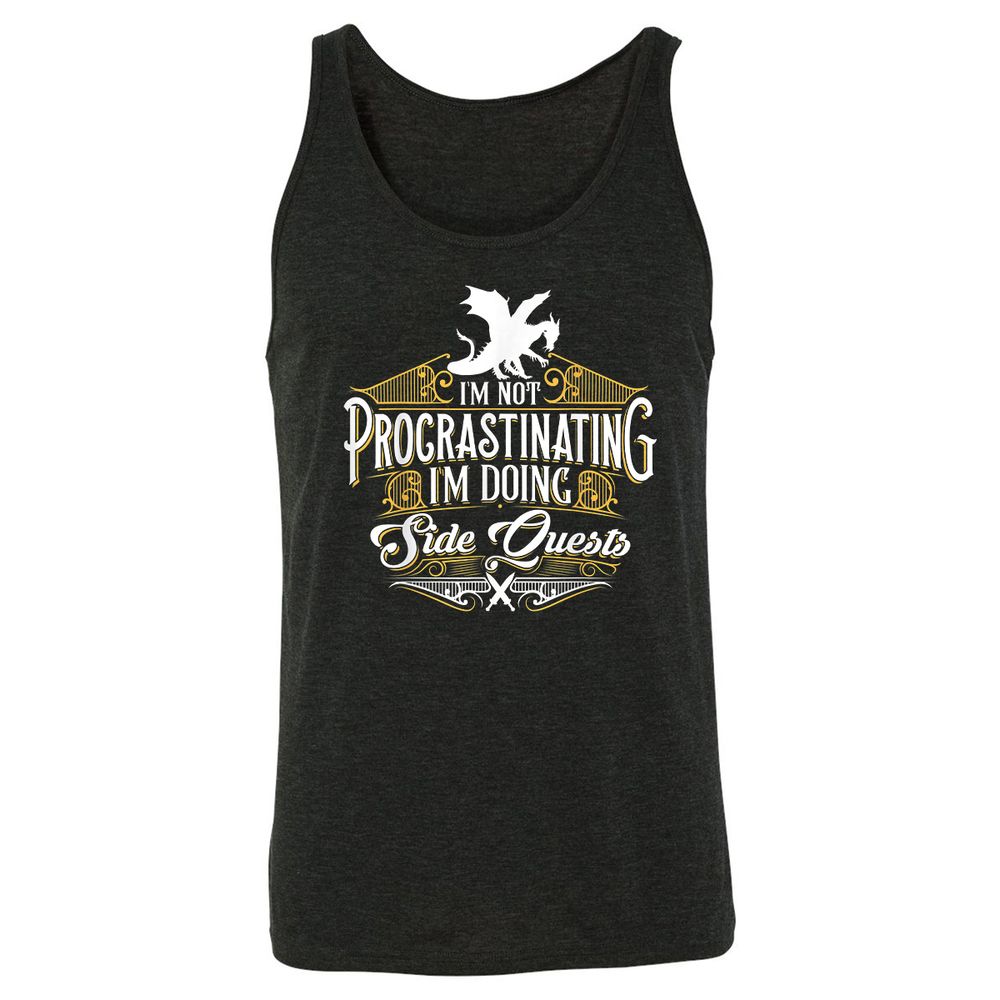 Unisex Jersey Tank - P973SGVU - Charcoal Black Triblend - 5