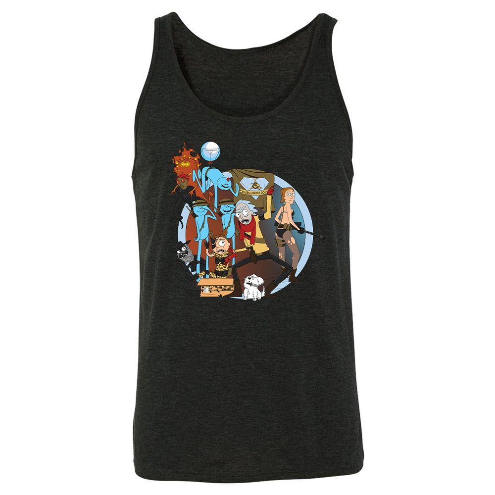 Unisex Jersey Tank - 4F2GYLNH - Charcoal Black Triblend - 5