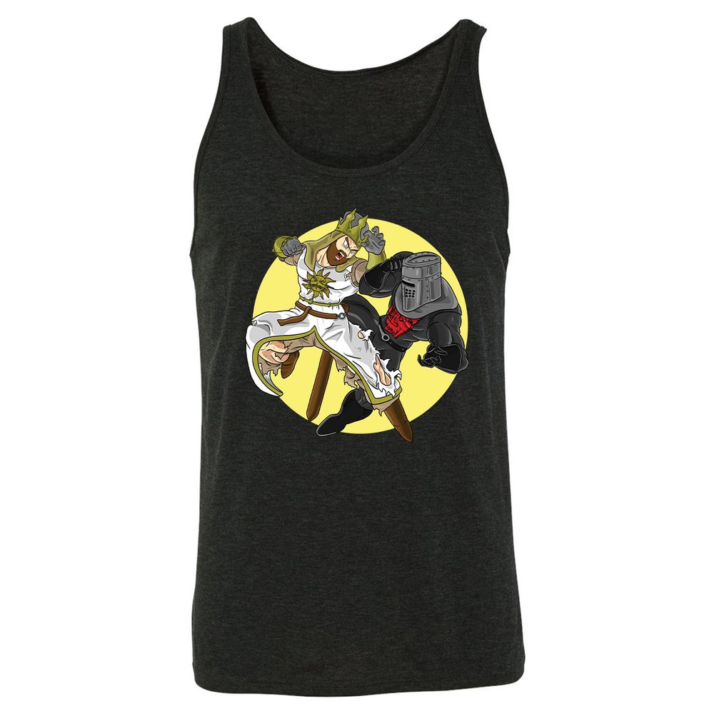 Unisex Jersey Tank - B89M5STR - Charcoal Black Triblend - 5