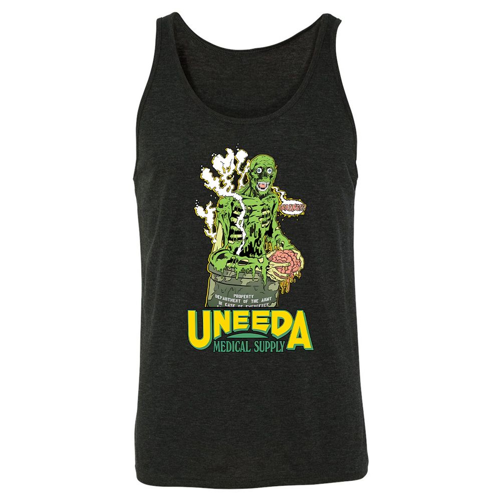 Unisex Jersey Tank - M6NKLQP8 - Charcoal Black Triblend - 5