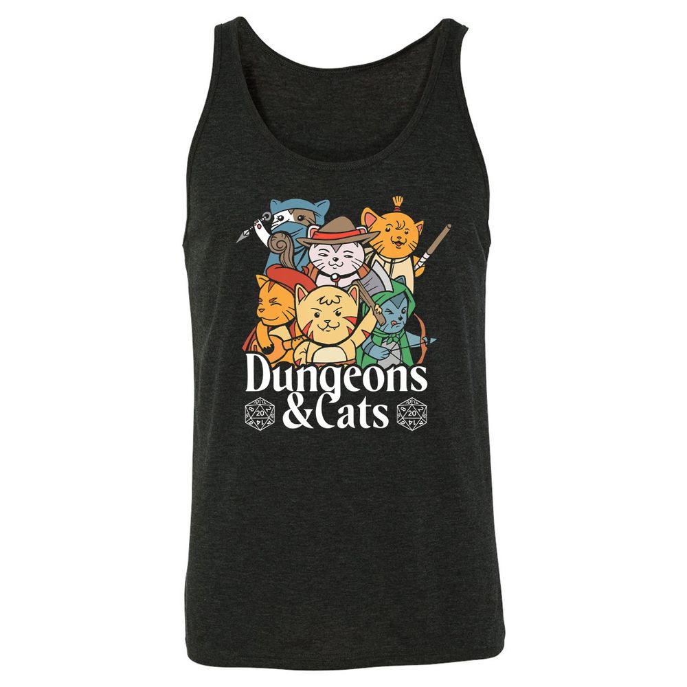 Unisex Jersey Tank - LGR872RT - Charcoal Black Triblend - 5