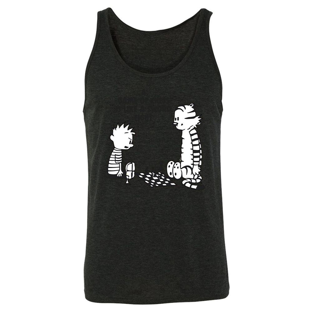 Unisex Jersey Tank - BYEEE6TR - Charcoal Black Triblend - 5