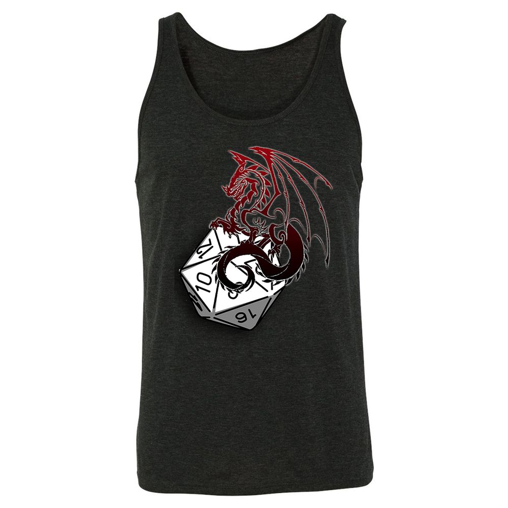 Unisex Jersey Tank - J7JCZ4UZ - Charcoal Black Triblend - 5