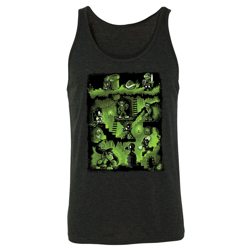 Unisex Jersey Tank - JZY9N3NQ - Charcoal Black Triblend - 5