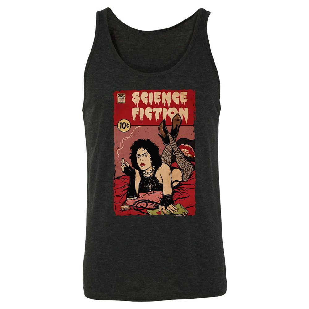 Unisex Jersey Tank - FMDNM54X - Charcoal Black Triblend - 5