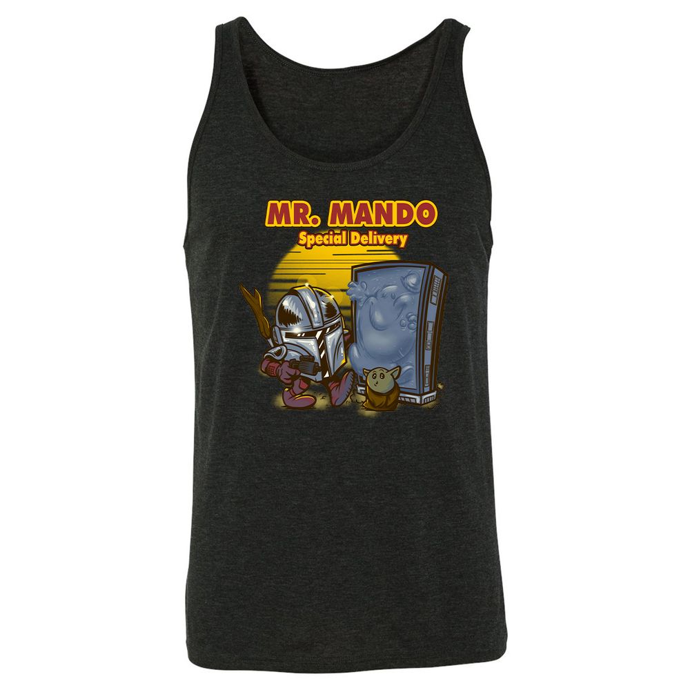 Unisex Jersey Tank - R2J6GG3F - Charcoal Black Triblend - 5