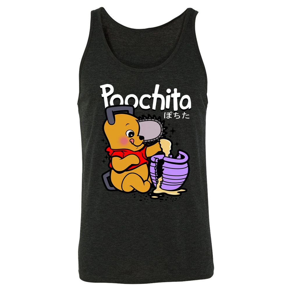 Unisex Jersey Tank - PQ31P3PA - Charcoal Black Triblend - 5