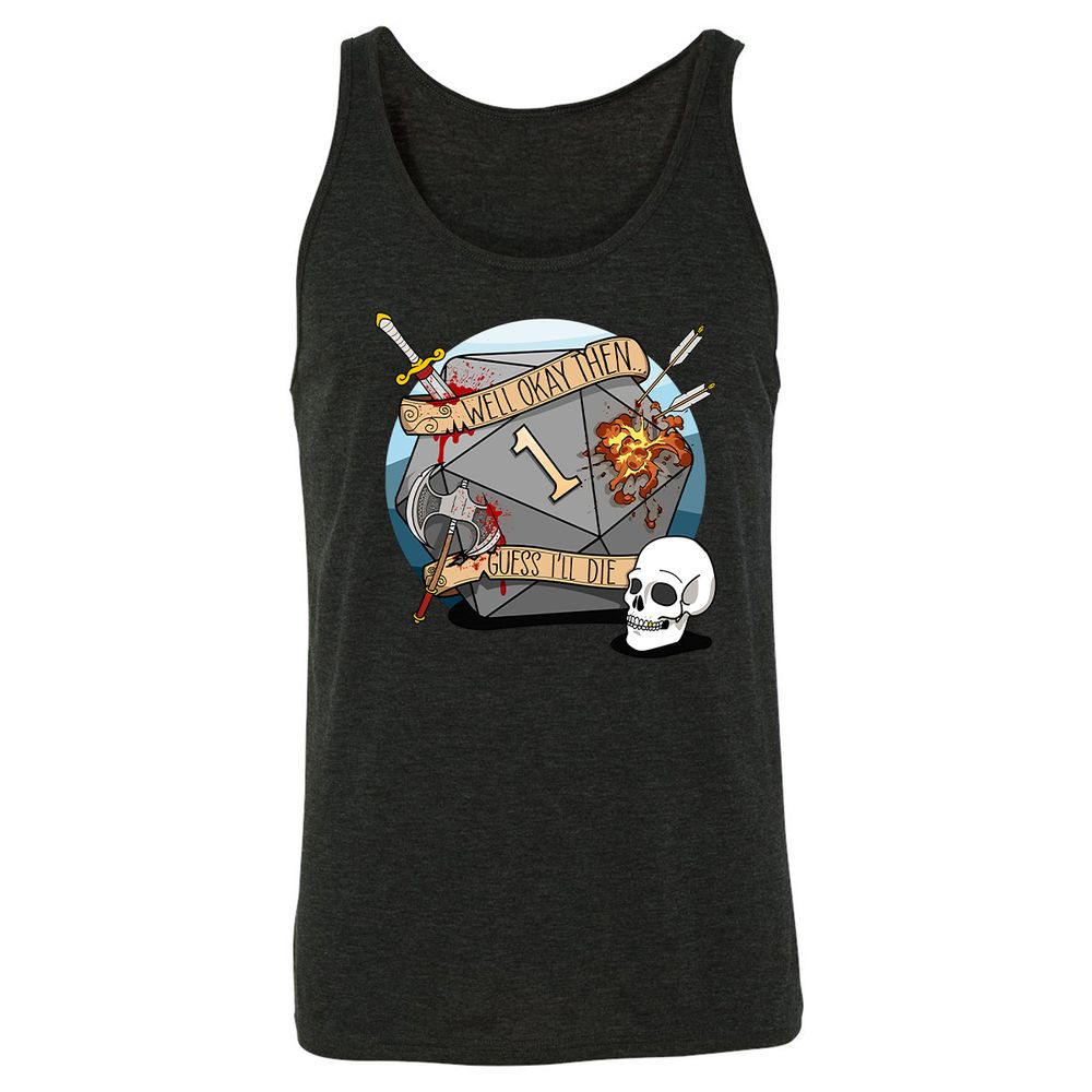 Unisex Jersey Tank - R796XEP3 - Charcoal Black Triblend - 5