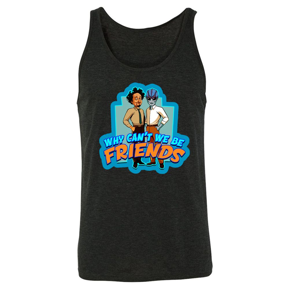 Unisex Jersey Tank - FUGSD9L1 - Charcoal Black Triblend - 5