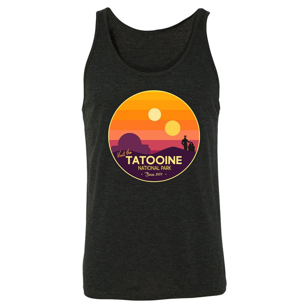 Unisex Jersey Tank - VVDB4TF6 - Charcoal Black Triblend - 5