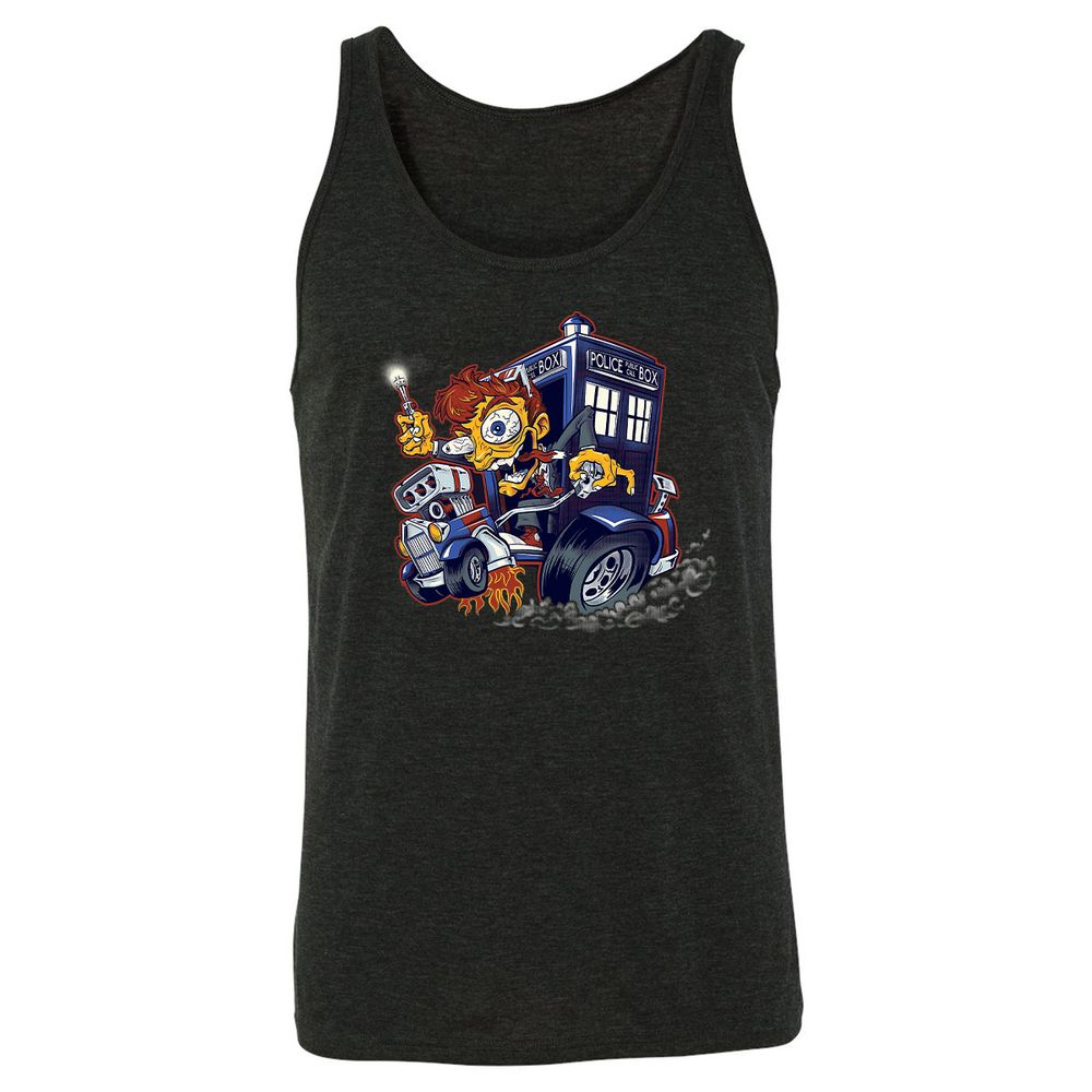 Unisex Jersey Tank - V8NVBWZN - Charcoal Black Triblend - 5