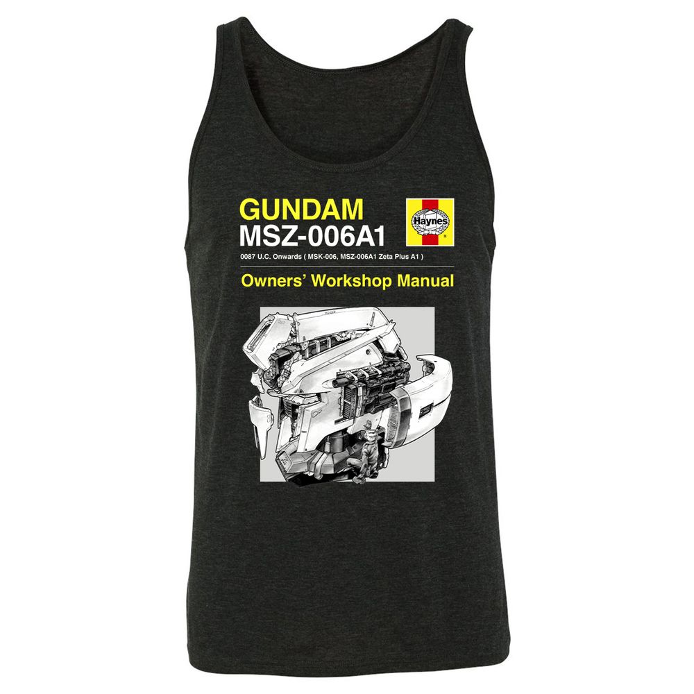 Unisex Jersey Tank - 69L5UXWE - Charcoal Black Triblend - 5