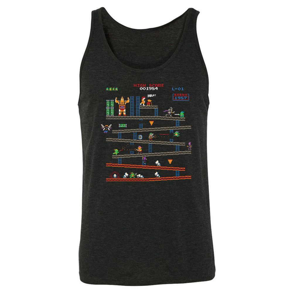 Unisex Jersey Tank - L8ZHGR3H - Charcoal Black Triblend - 5