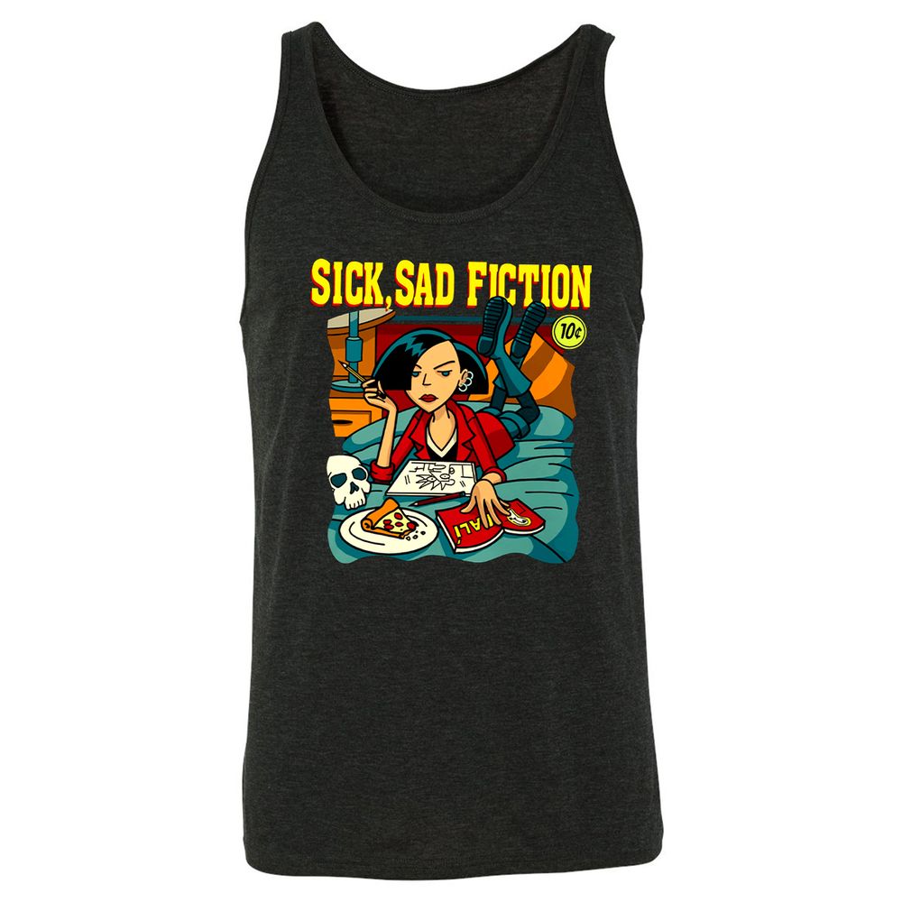 Unisex Jersey Tank - S47MKJSJ - Charcoal Black Triblend - 5