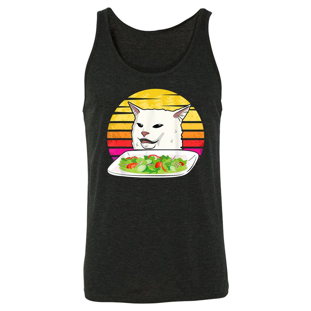 Unisex Jersey Tank - CAKEYZGC - Charcoal Black Triblend - 5