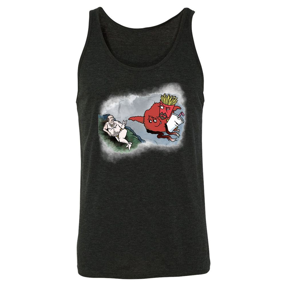 Unisex Jersey Tank - 1AA5NXE9 - Charcoal Black Triblend - 5