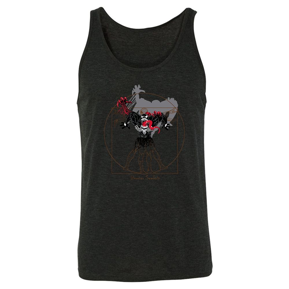 Unisex Jersey Tank - 84CVJ85V - Charcoal Black Triblend - 5
