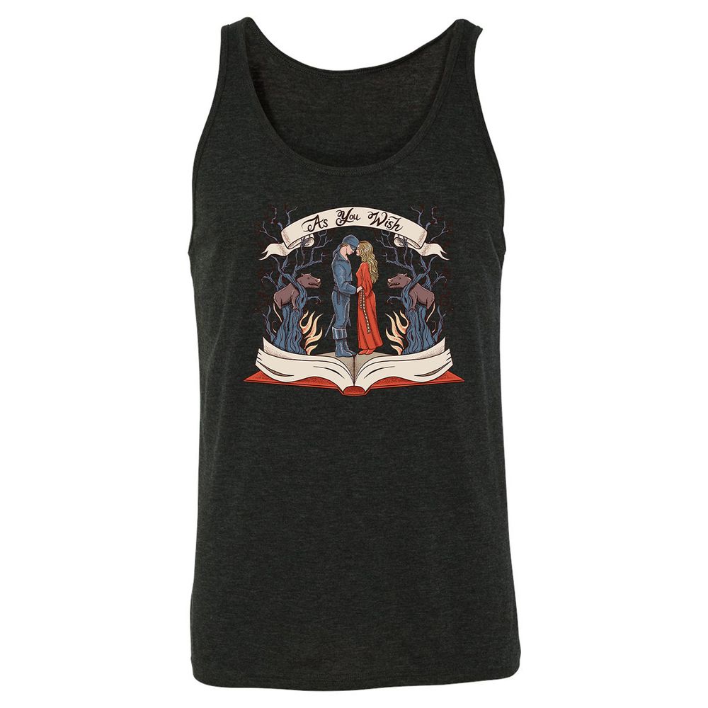 Unisex Jersey Tank - QZ82KQPW - Charcoal Black Triblend - 5