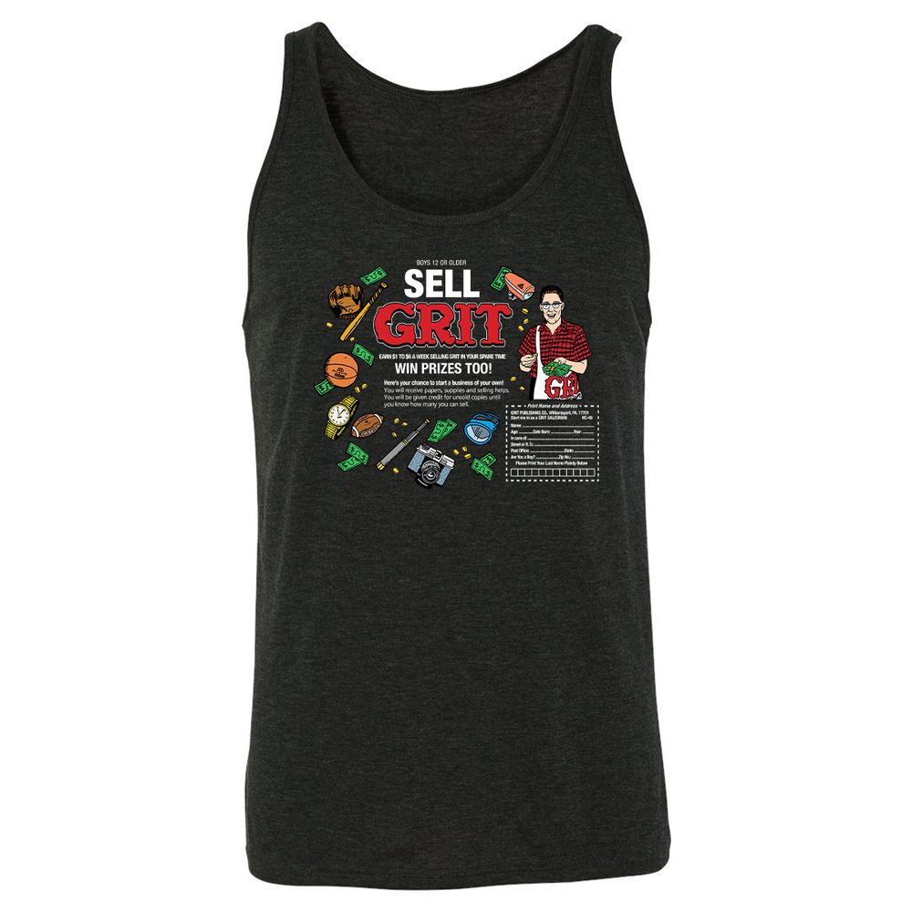 Unisex Jersey Tank - 55PXCDY7 - Charcoal Black Triblend - 5