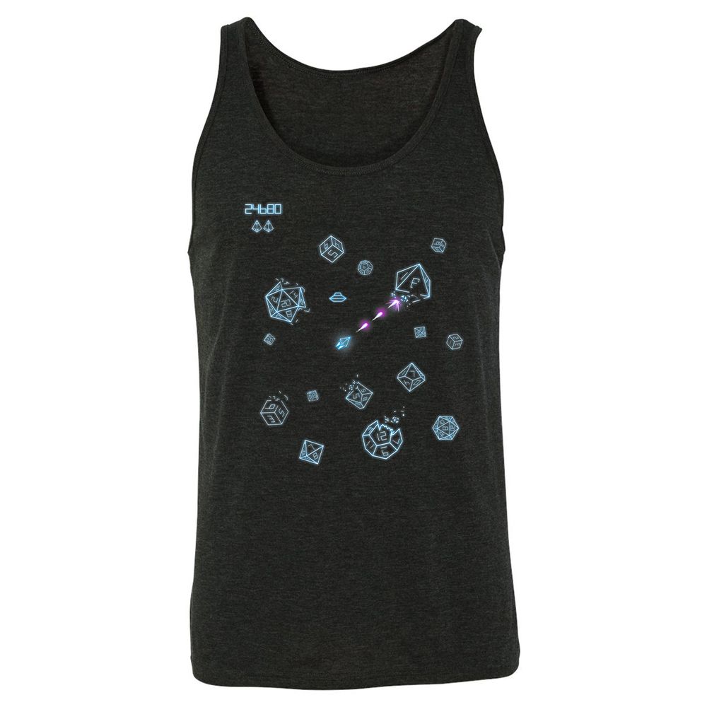 Unisex Jersey Tank - LU6EDDTW - Charcoal Black Triblend - 5