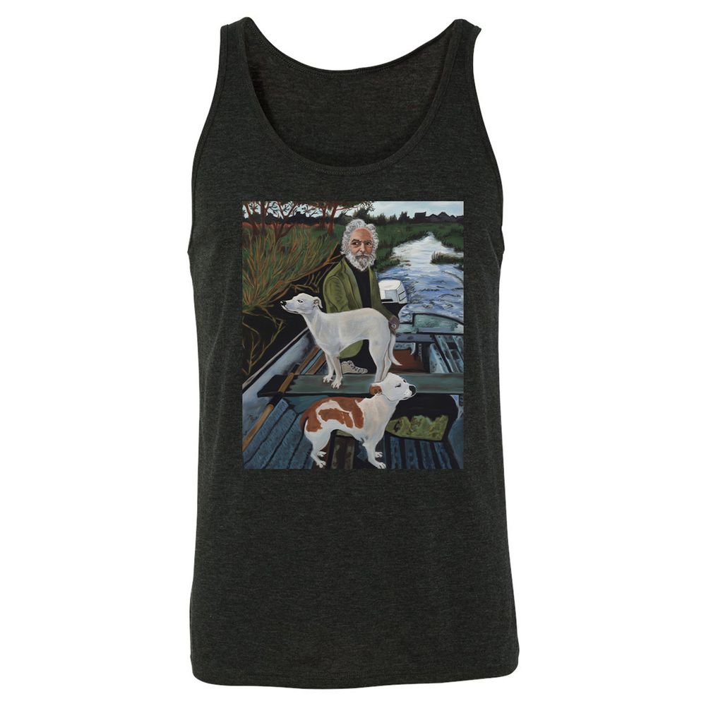Unisex Jersey Tank - E976E3GR - Charcoal Black Triblend - 5