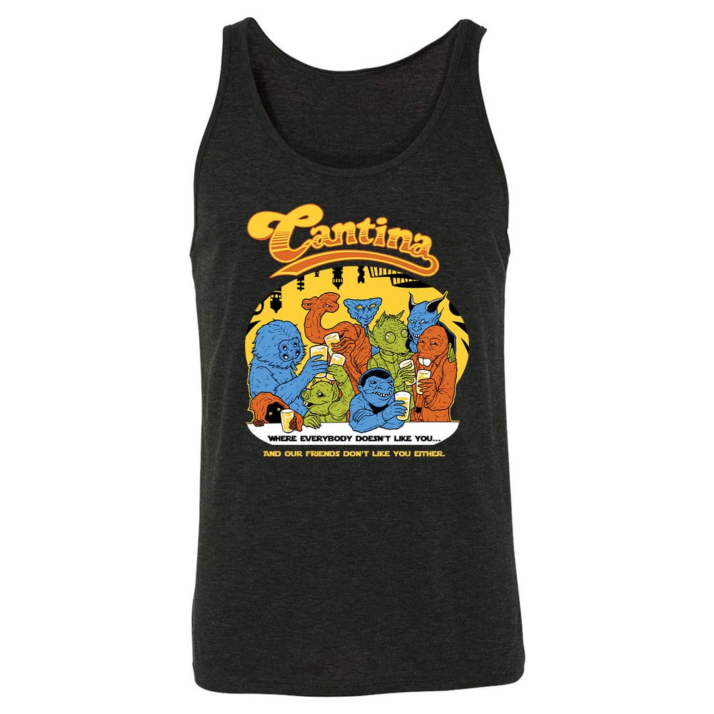 Unisex Jersey Tank - MFBYLSFN - Charcoal Black Triblend - 5