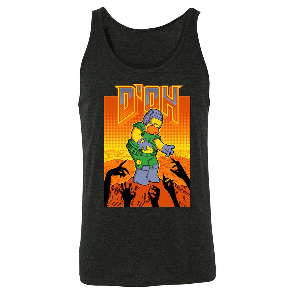 Unisex Jersey Tank - FJX2CH25 - Charcoal Black Triblend - 5