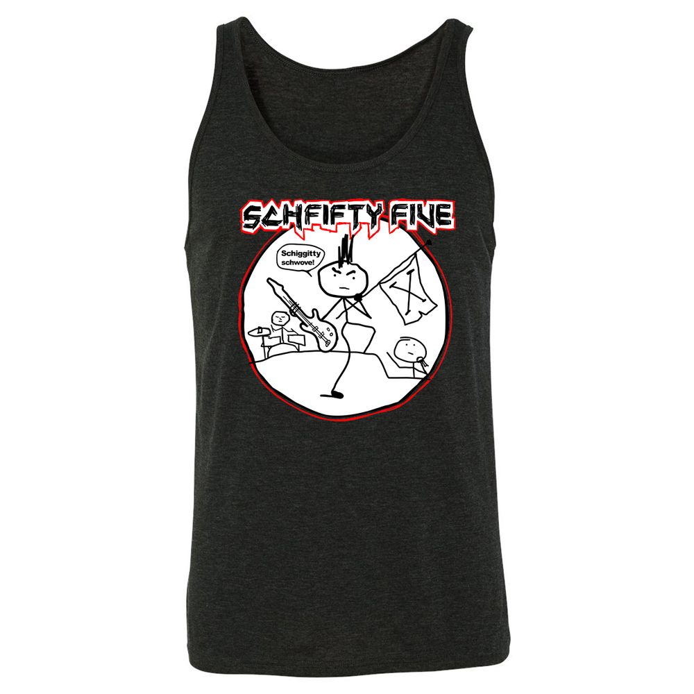 Unisex Jersey Tank - RT3PM2VL - Charcoal Black Triblend - 5