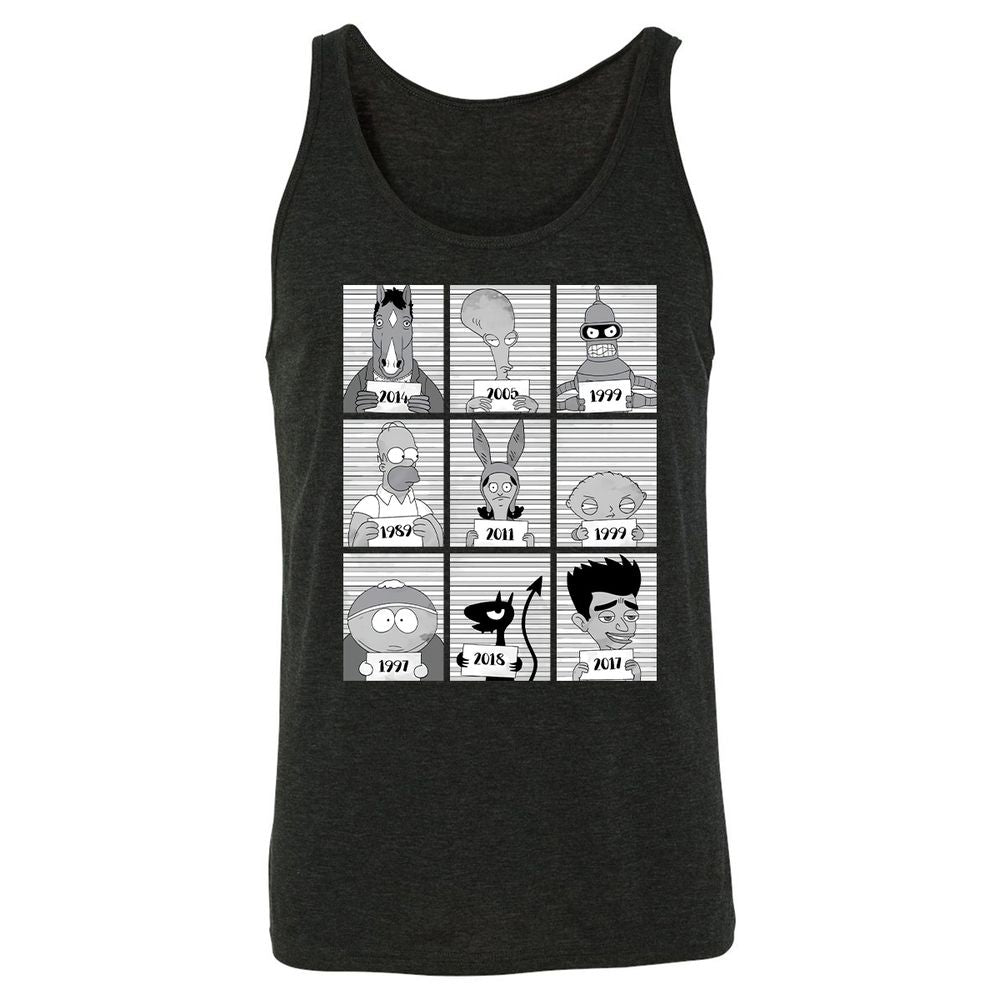 Unisex Jersey Tank - S9EK3C9M - Charcoal Black Triblend - 5