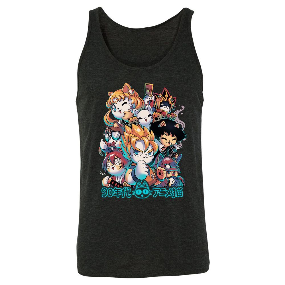 Unisex Jersey Tank - CQ3Q5LD8 - Charcoal Black Triblend - 5