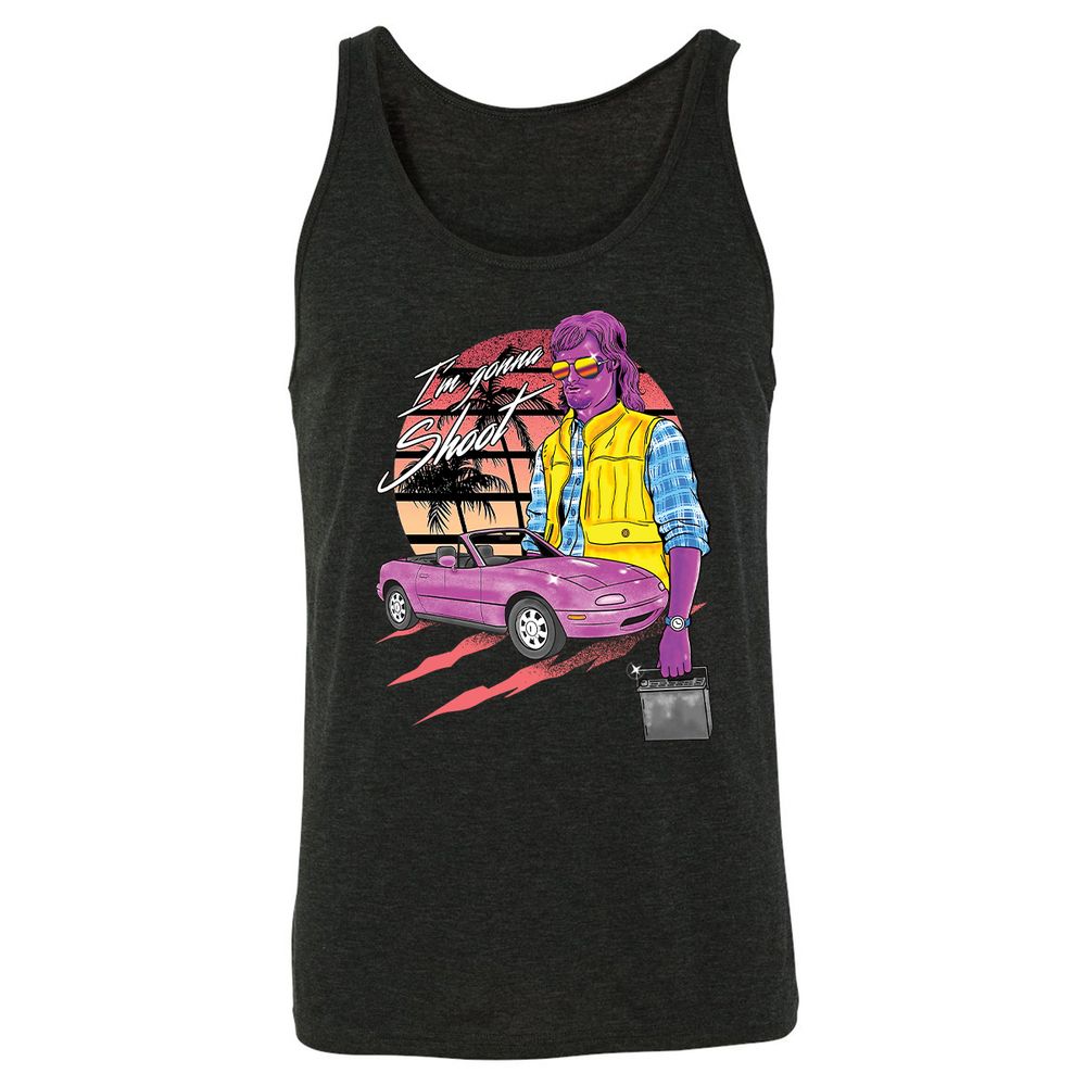 Unisex Jersey Tank - SPALQU54 - Charcoal Black Triblend - 5