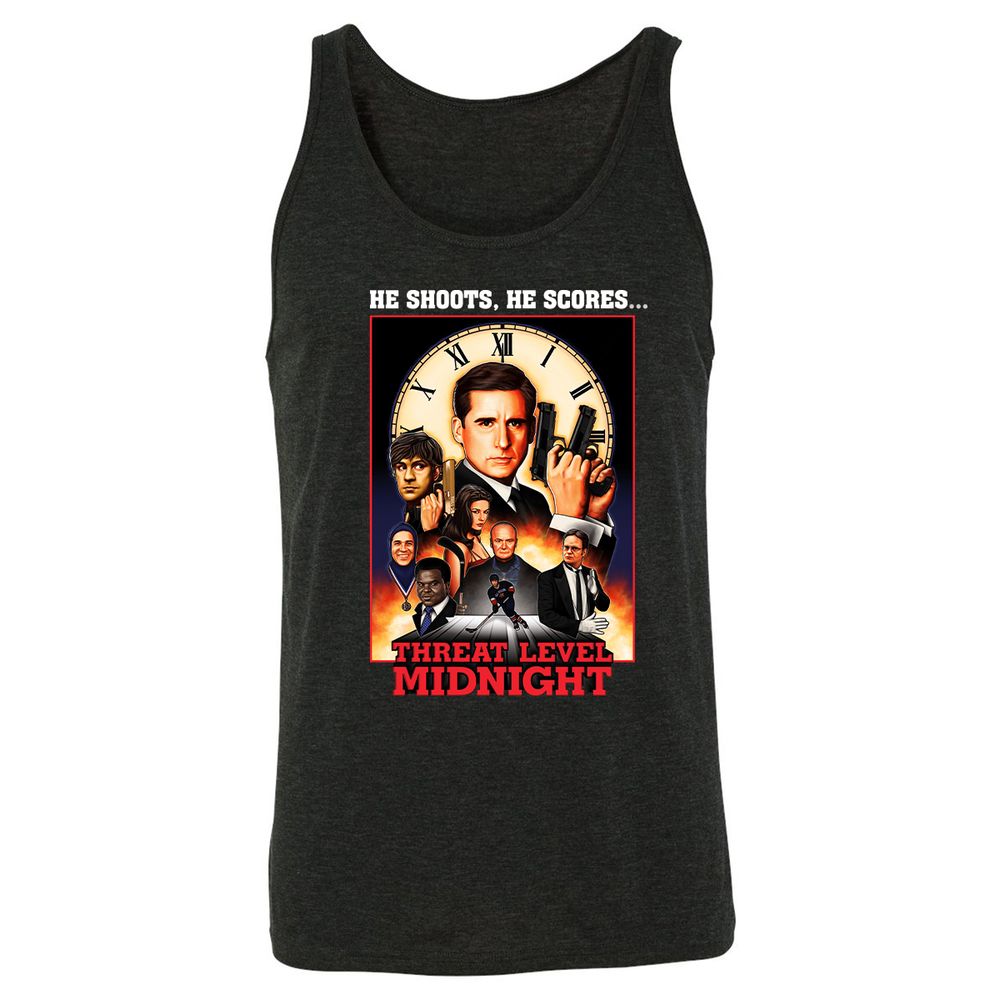 Unisex Jersey Tank - LNG6SGGU - Charcoal Black Triblend - 5