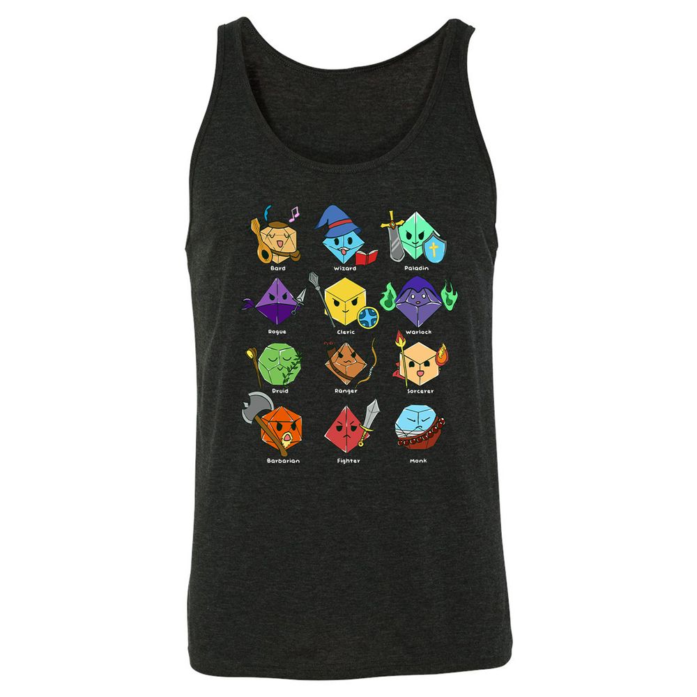 Unisex Jersey Tank - S38J2G6E - Charcoal Black Triblend - 5