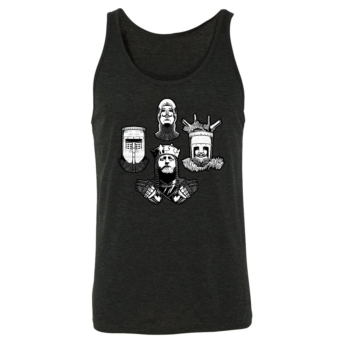 Unisex Jersey Tank - FLWDU4DK - Charcoal Black Triblend - 5