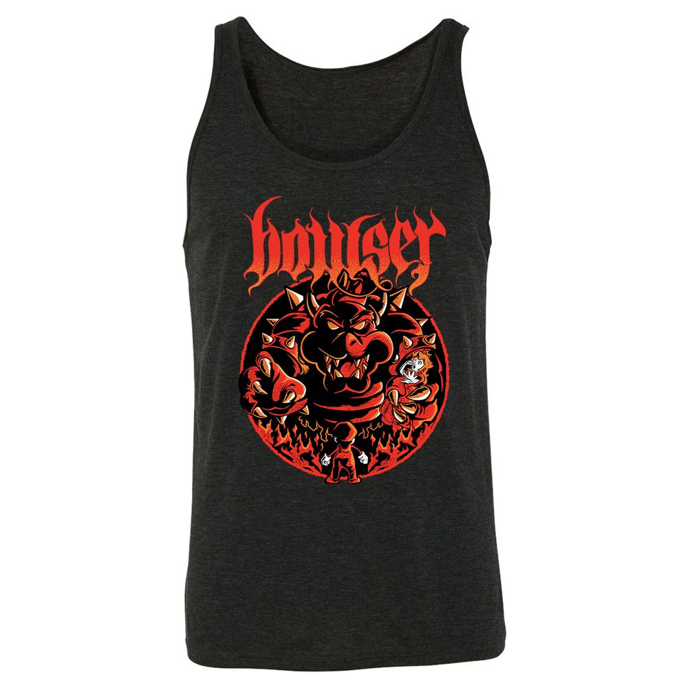 Unisex Jersey Tank - Y8ZN6EX2 - Charcoal Black Triblend - 5