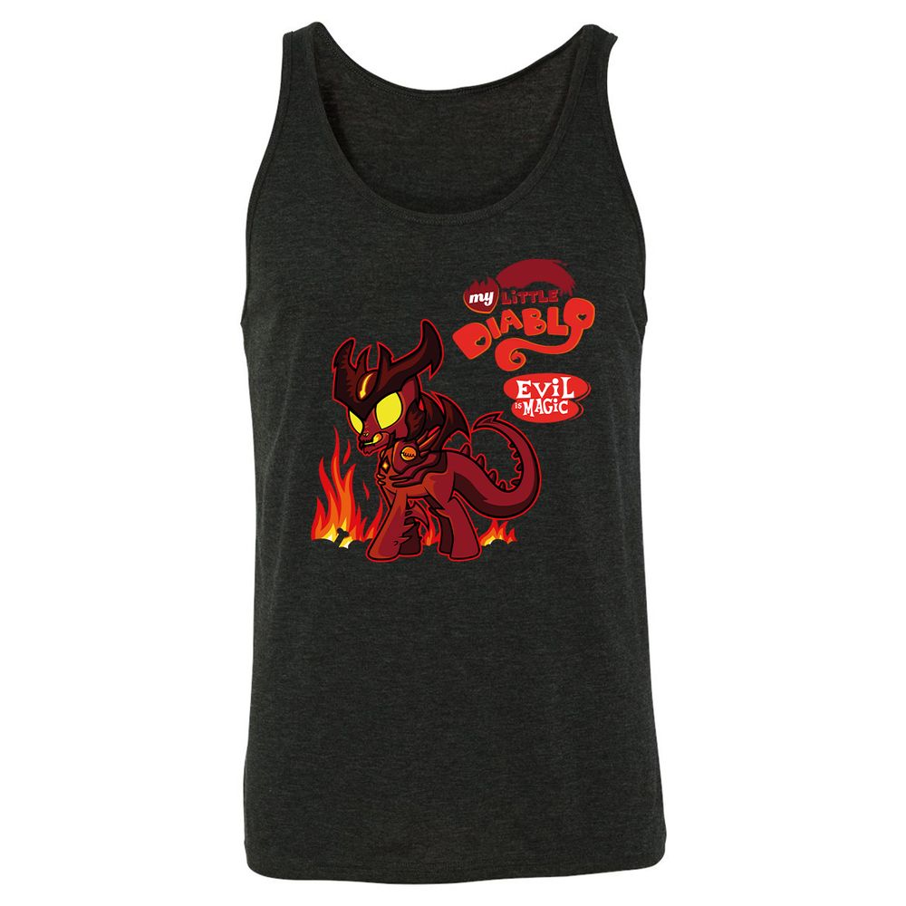 Unisex Jersey Tank - RTD53R49 - Charcoal Black Triblend - 5