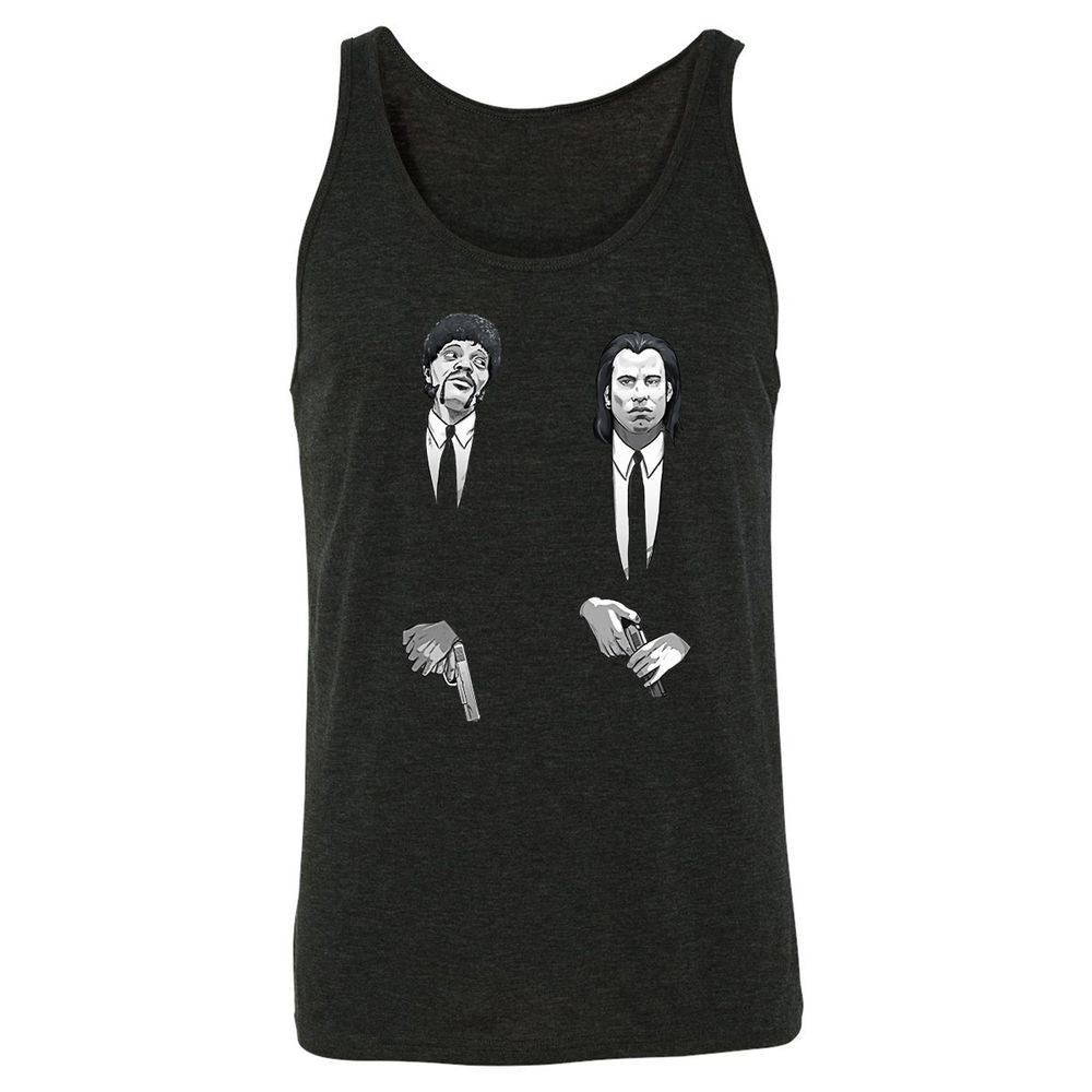Unisex Jersey Tank - P9XZ8XYF - Charcoal Black Triblend - 5