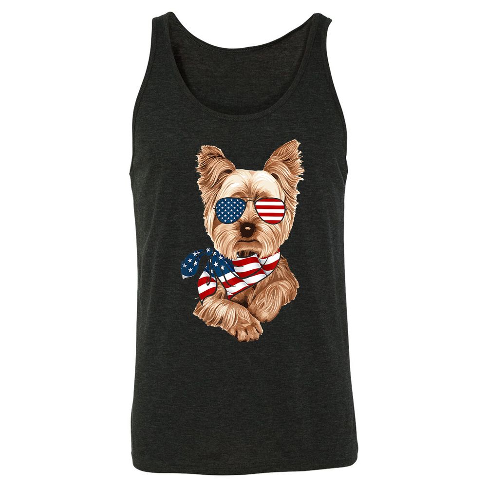 Unisex Jersey Tank - 8E2T76DY - Charcoal Black Triblend - 5