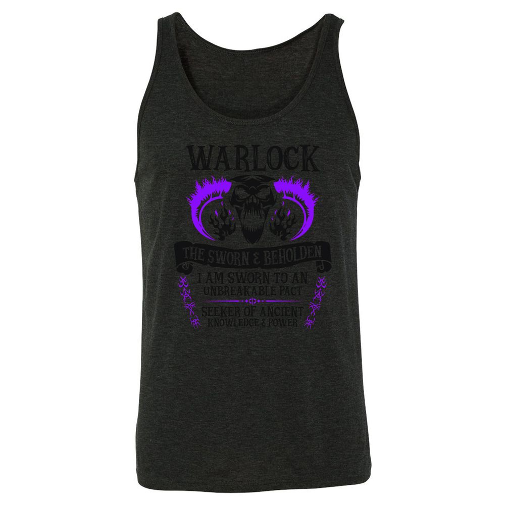 Unisex Jersey Tank - QSJY812X - Charcoal Black Triblend - 5