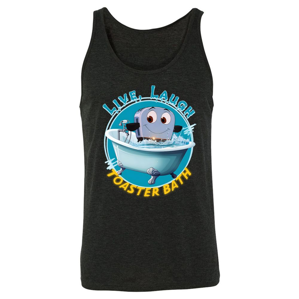 Unisex Jersey Tank - EA6XBFLW - Charcoal Black Triblend - 5