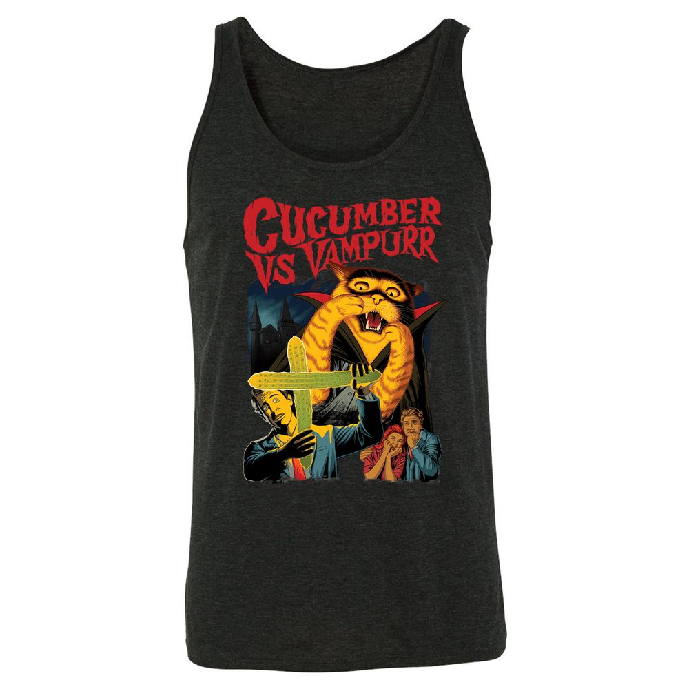 Unisex Jersey Tank - CJ6LY2ZX - Charcoal Black Triblend - 5