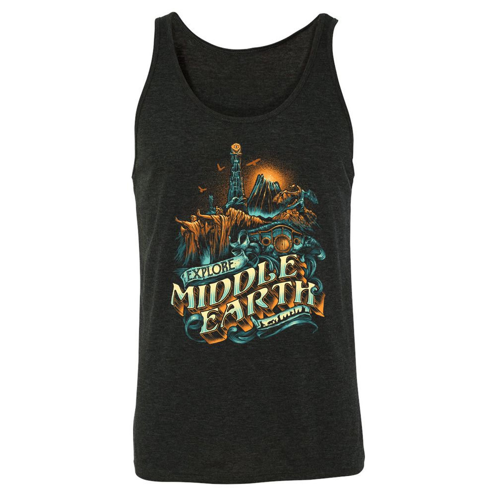 Unisex Jersey Tank - K9TESPDS - Charcoal Black Triblend - 5