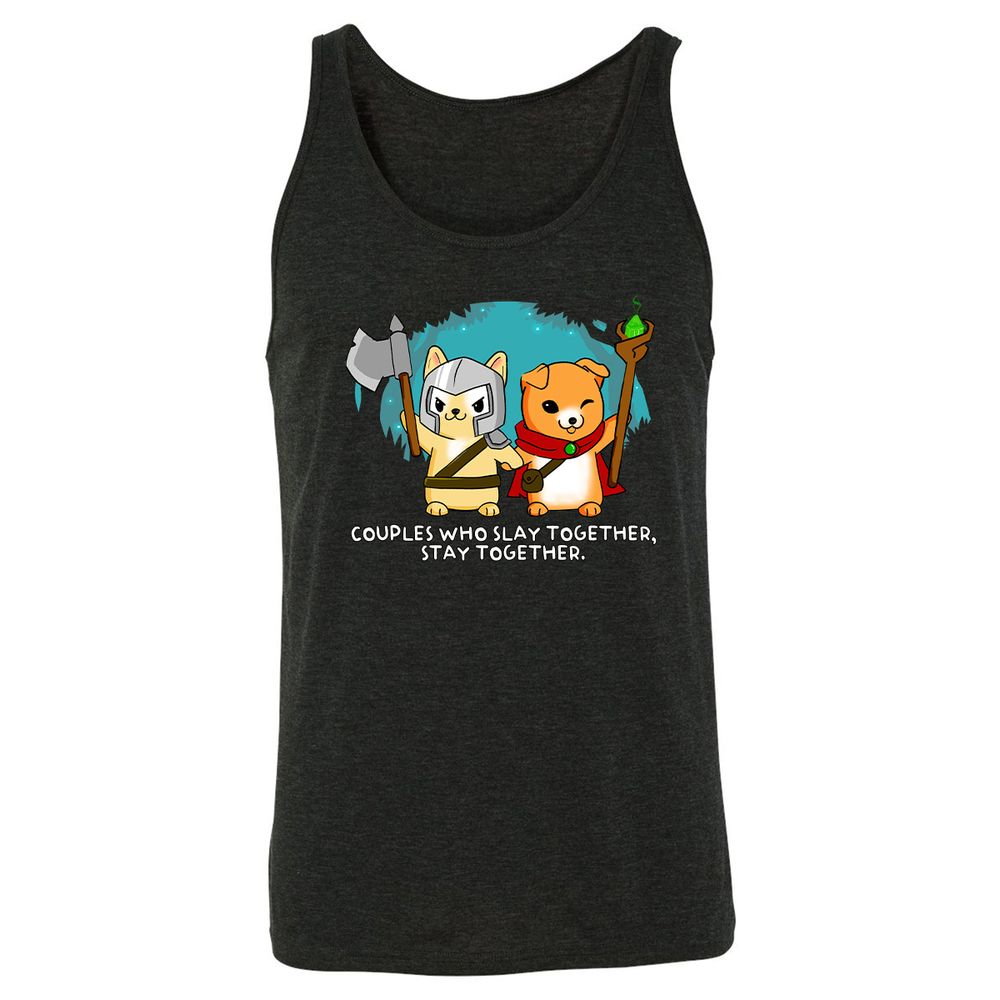 Unisex Jersey Tank - M8ZU53QG - Charcoal Black Triblend - 5