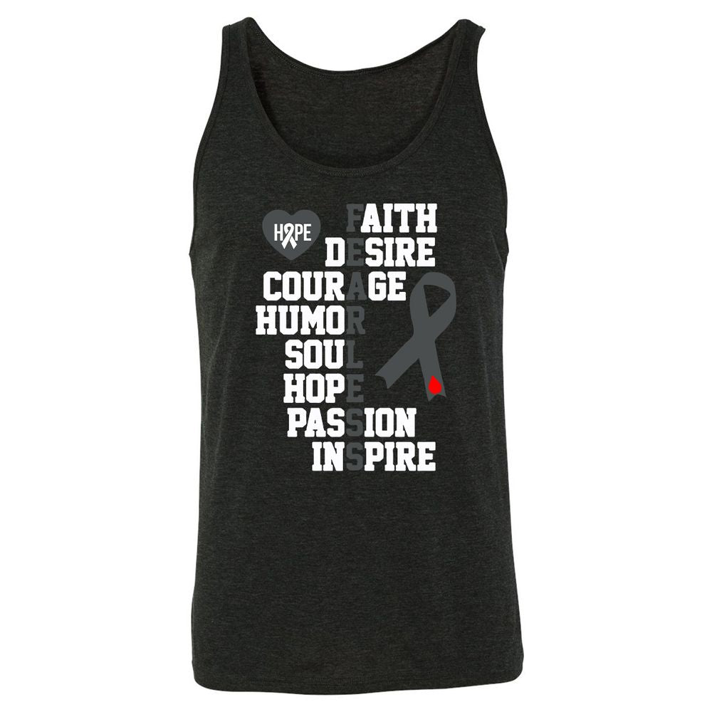 Unisex Jersey Tank - MN3RTFK1 - Charcoal Black Triblend - 5