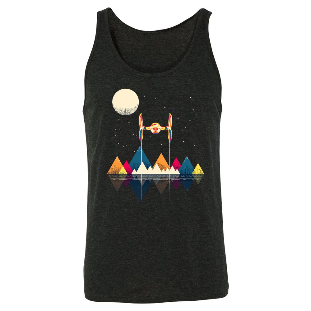 Unisex Jersey Tank - 66DNYKRZ - Charcoal Black Triblend - 5