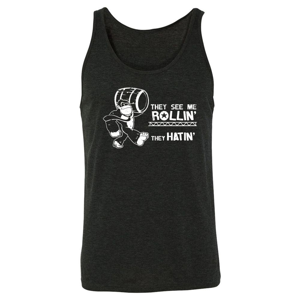 Unisex Jersey Tank - XYZZUSX2 - Charcoal Black Triblend - 5
