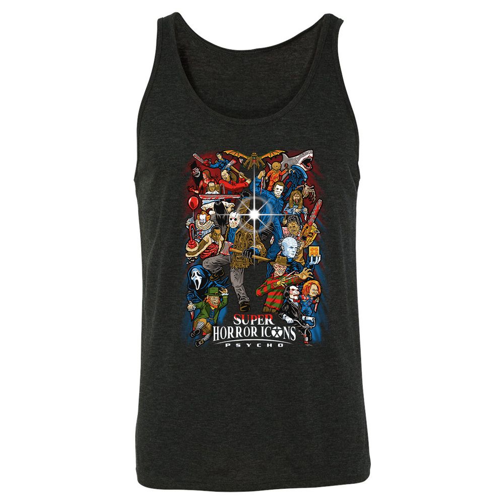 Unisex Jersey Tank - UV439D6L - Charcoal Black Triblend - 5