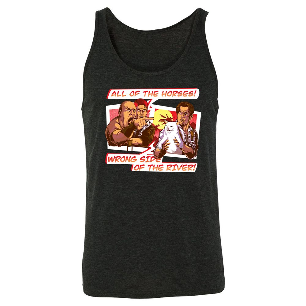 Unisex Jersey Tank - XE1WA5NQ - Charcoal Black Triblend - 5