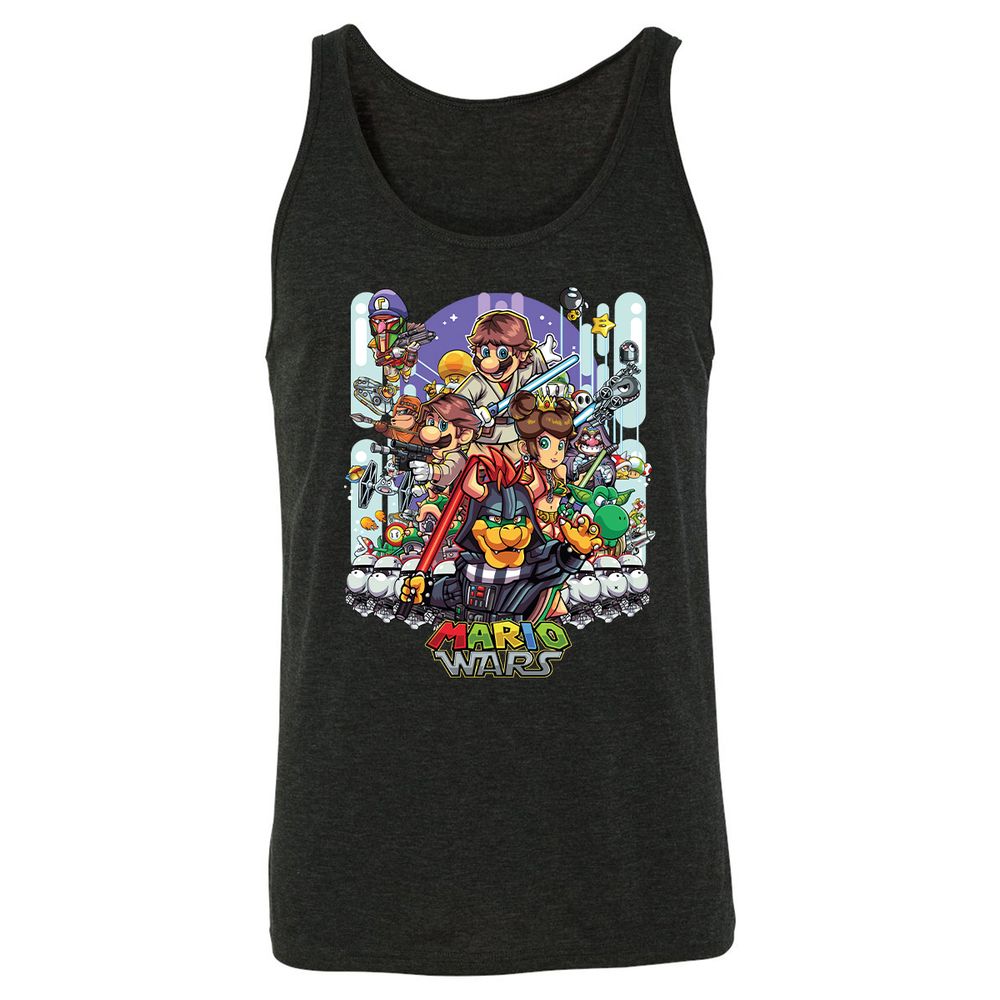 Unisex Jersey Tank - P2FGX8EL - Charcoal Black Triblend - 5